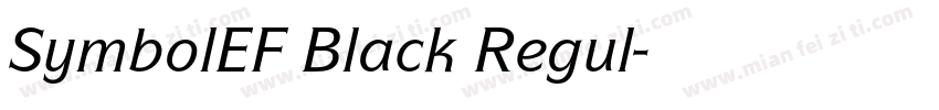 SymbolEF Black Regul字体转换
